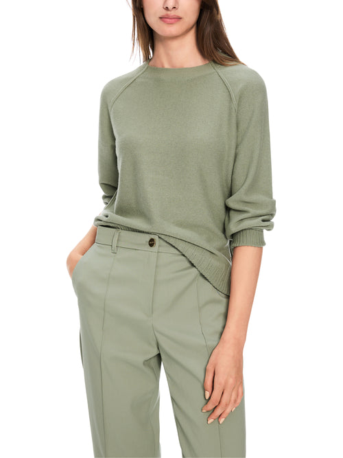 An image of the Marc Cain Wool Sweater in Frozen Sage.