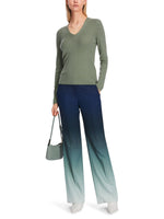 An image of the Marc Cain Rethink Together Sweater in Frozen Sage.