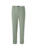 An image of the Marc Cain Cuffed Trousers in Frozen Sage.