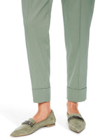 An image of the Marc Cain Cuffed Trousers in Frozen Sage.