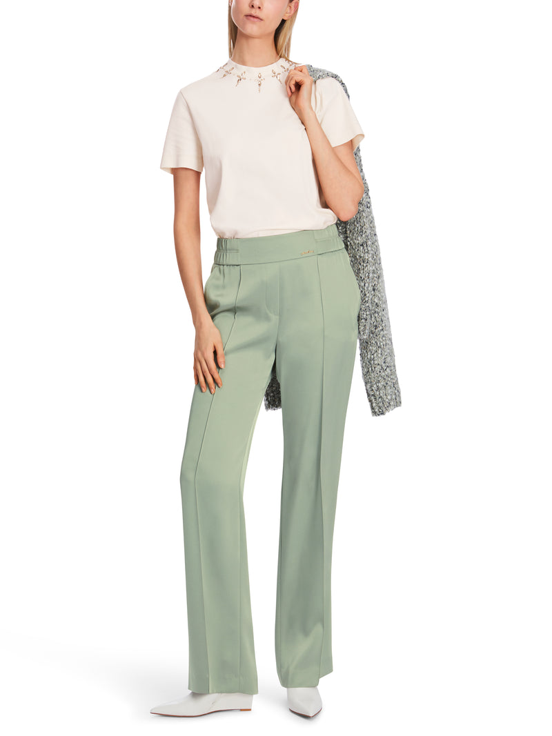 An image of the Marc Cain Pants in Frozen Sage.