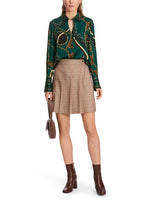 An image of the Marc Cain Blouse With Chain Detail in Soft Forest.