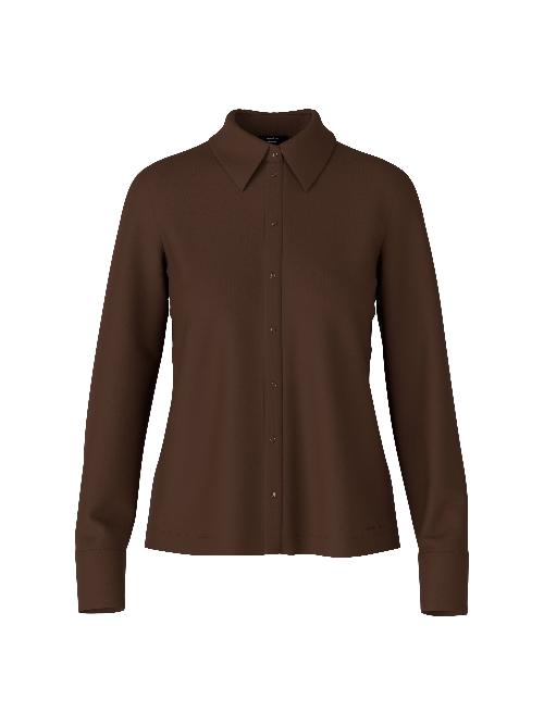 An image of the Marc Cain Blouse in Deep Wood.