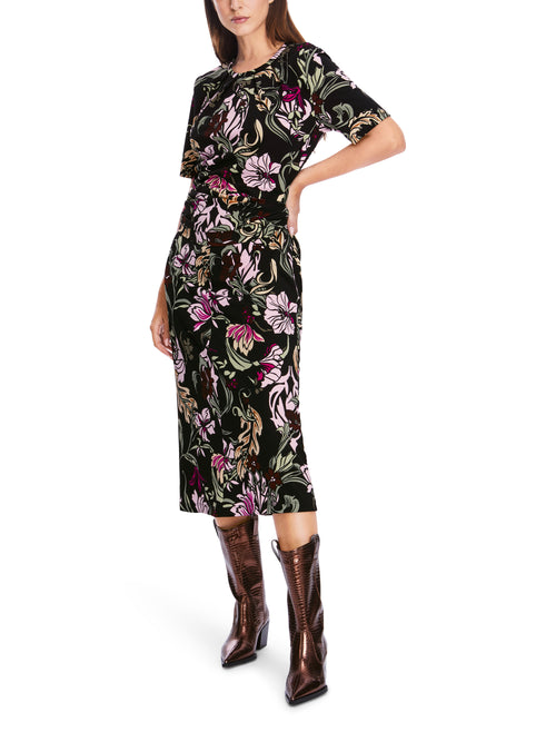 An image of the Marc Cain Floral Dress in Black.