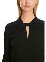 An image of the Marc Cain Cut-Out Detail Top in Black.