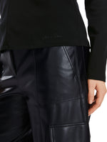 An image of the Marc Cain Cut-Out Detail Top in Black.