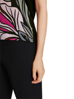 An image of the Marc Cain Blouse with Floral Print in Black.