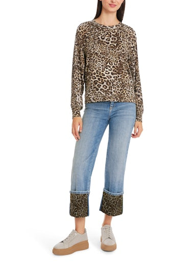 An image of the Marc Cain Leopard Blouse