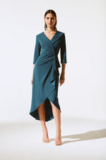 An image of a model wearing the Joseph Ribkoff Signature Dress in Twilight.