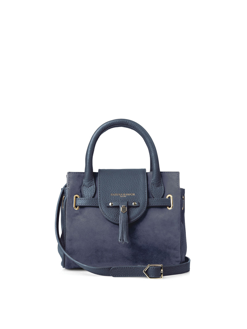 An image of the Fairfax & Favor Mini Windsor Bag in Ink.