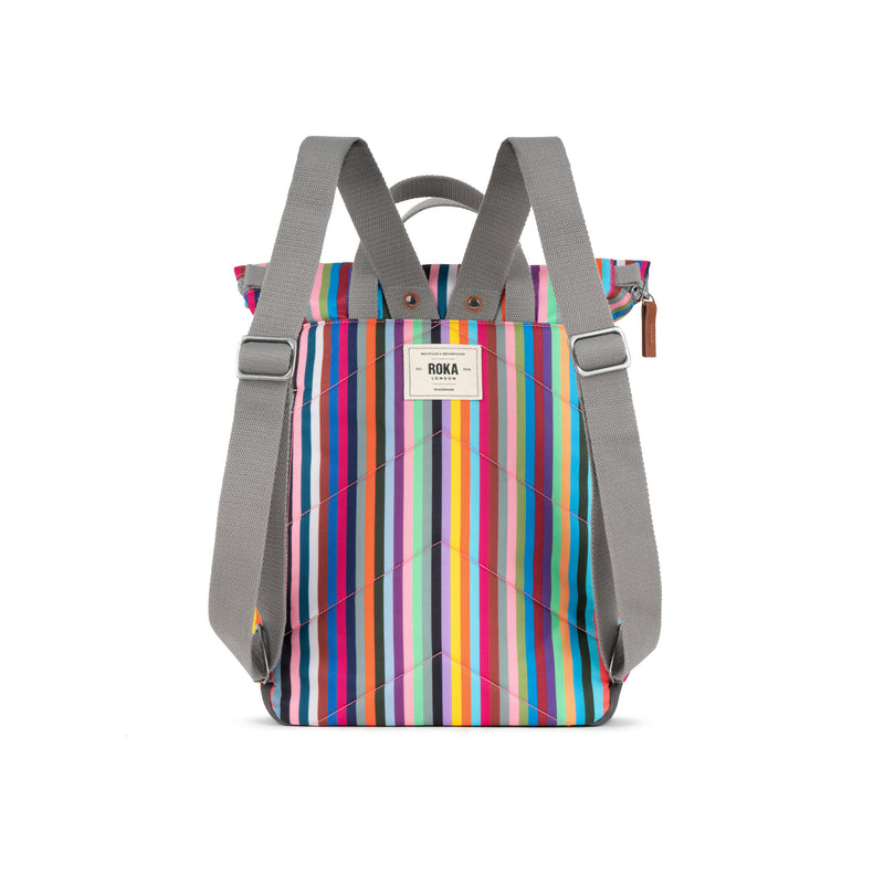 An image of the ROKA Canfield B Backpack in Multi Stripe.