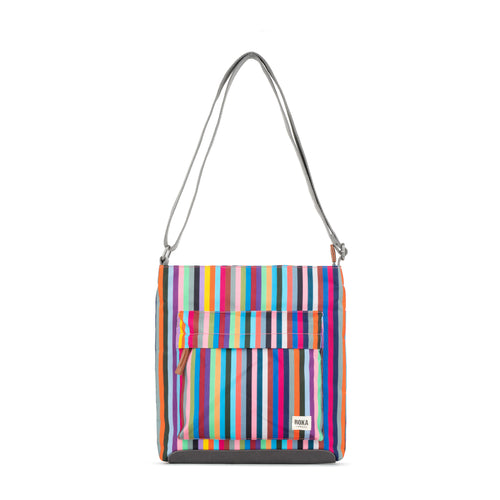 An image of the ROKA Kennington B Crossbody in Multi Stripe.