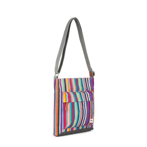 An image of the ROKA Kennington B Crossbody in Multi Stripe.