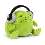 An image of the Jellycat Jellycat Ricky Rain Frog Headphones