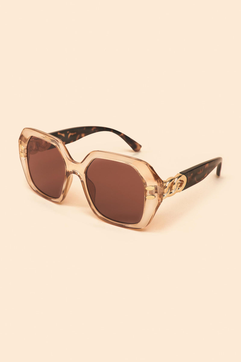 Rylee Luxe Sunglasses - Nude/Tortoiseshell