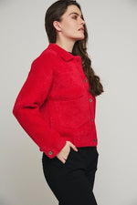 An image of the Rino & Pelle Bubbly Jacket in Red Berry.