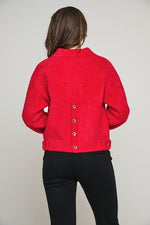 An image of the Rino & Pelle Bubbly Jacket in Red Berry.