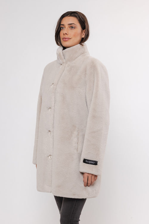 An image of the Rino & Pelle Nonna Coat in Birch.