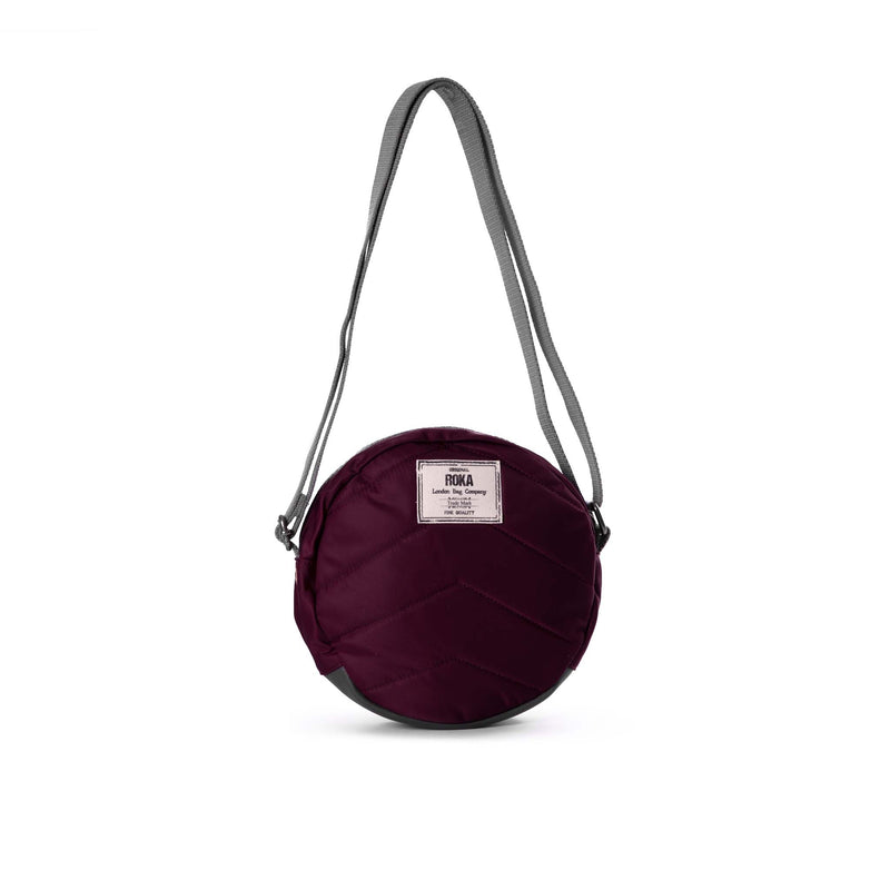 An Image of the ROKA Paddington B Crossbody in Plum.