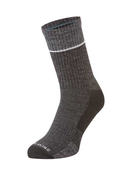 An image of the Sealskinz Thurton Solo QuickDry Socks in Black.