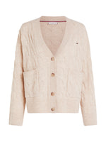 Pure Wool Oversized V-Neck Cardigan