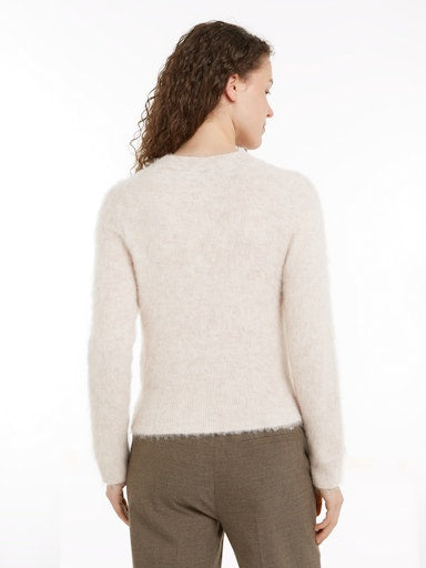 An image of the Tommy Hilfiger Alpaca Blend Crew Neck Jumper in Classic Beige Heather.