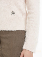 An image of the Tommy Hilfiger Alpaca Blend Crew Neck Jumper in Classic Beige Heather.