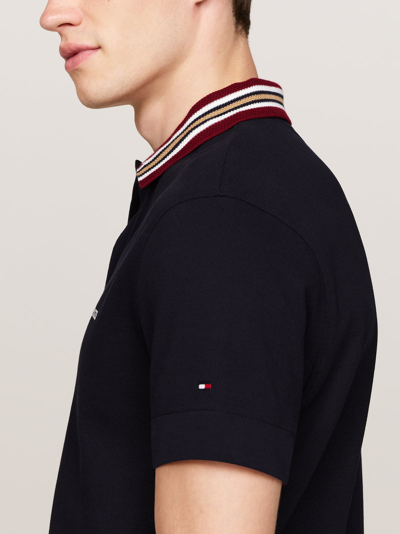 Contrast Collar Regular Polo Shirt