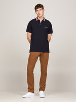 Contrast Collar Regular Polo Shirt