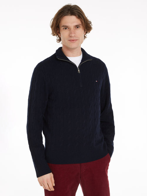 Two-Tone Jumper With Cashmere