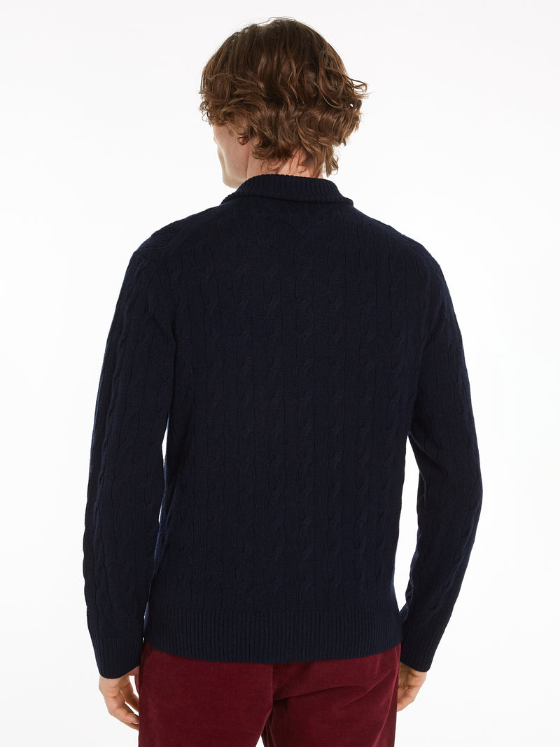 Two-Tone Jumper With Cashmere