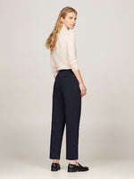 An image of the Tommy Hilfiger Punto Slim Straight Leg Trousers in Desert Sky.