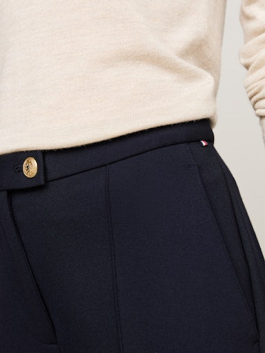 An image of the Tommy Hilfiger Punto Slim Straight Leg Trousers in Desert Sky.