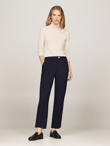 An image of the Tommy Hilfiger Punto Slim Straight Leg Trousers in Desert Sky.