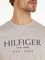 An image of the Tommy Hilfiger Big Hilfiger T-Shirt in Heathered Pebble.