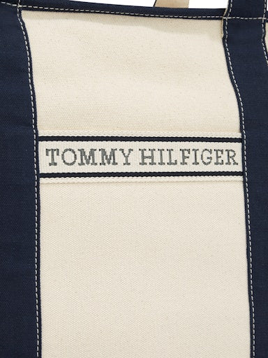 An image of the Tommy Hilfiger Canvas Beach Tote Bag