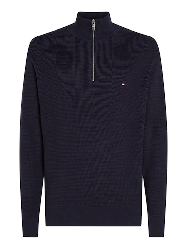 An image of the Tommy Hilfiger Racking Structure Quarter Zip Jumper