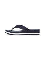 An image of the Tommy Hilfiger TH Monogram Wedge Flip-Flops