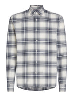 An image of the Tommy Hilfiger Heritage Oxford Check Shirt in Carbon Navy / Ancient White.