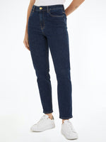 An image of the Tommy Hilfiger Slim Cigarette High Waist Jeans in the colour Cler.