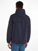 An image of the Tommy Hilfiger Portland Hooded Jacket in the colour Desert Sky.