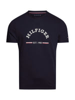 An image of the Tommy Hilfiger Logo Slim Fit T-Shirt in Desert Sky.