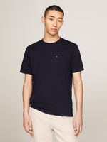 An image of the Tommy Hilfiger Crew Neck Patch Pocket T-Shirt in the colour Desert Sky.