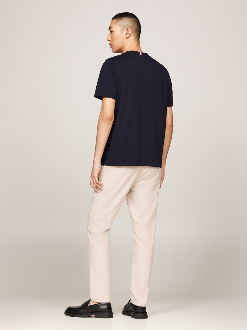 An image of the Tommy Hilfiger Crew Neck Patch Pocket T-Shirt in the colour Desert Sky.