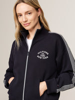 An image of the Tommy Hilfiger Sport Varsity Zip-Thru Jacket in Desert Sky.