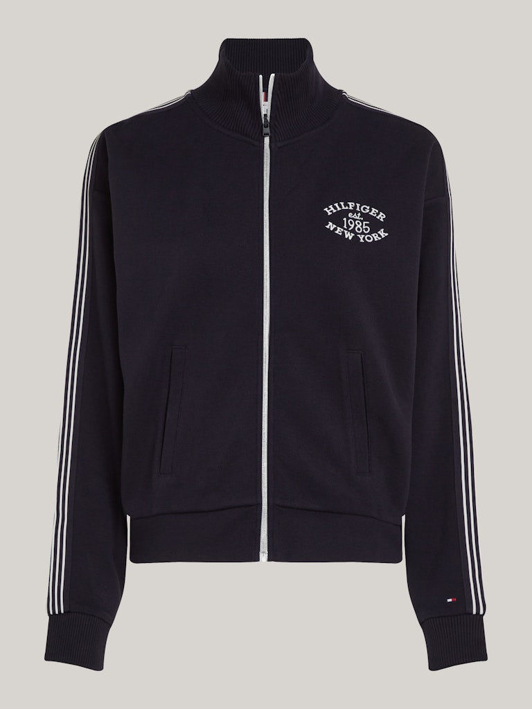 An image of the Tommy Hilfiger Sport Varsity Zip-Thru Jacket in Desert Sky.