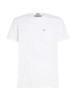 An image of the Tommy Hilfiger Crew Neck Patch Pocket T-Shirt in the colour White.