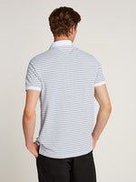 An image of the Tommy Hilfiger Performance Pique Polo Shirt in White/Desert Sky.