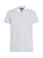 An image of the Tommy Hilfiger Performance Pique Polo Shirt in White/Desert Sky.