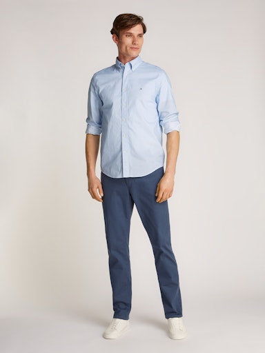 An image of the Tommy Hilfiger Flex Poplin Shirt in Optic White Pr.